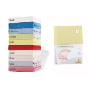 Pinolino Strklagen til Baby og Juniorseng (2 stk.), Frotté/Gul