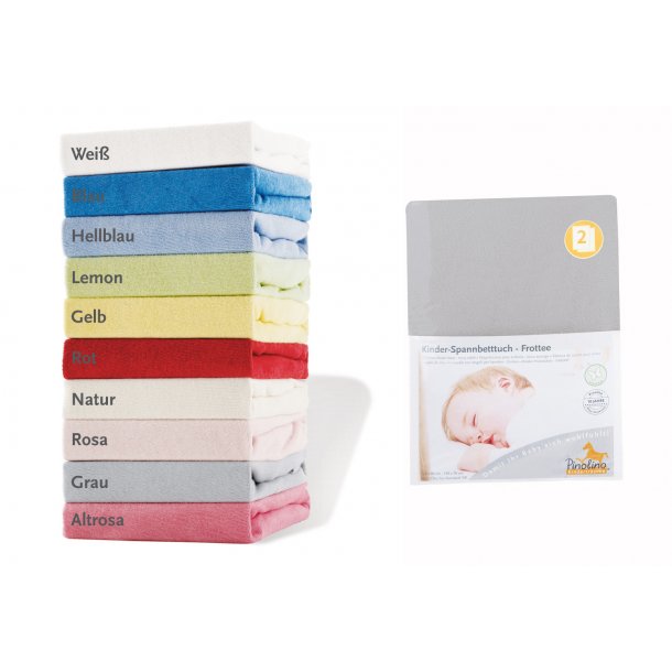 Pinolino Strklagen til Baby og Juniorseng (2 stk.), Frotté/Gr