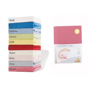 Pinolino Strklagen til Baby og Juniorseng (2 stk.), Frotté/Gammelrosa