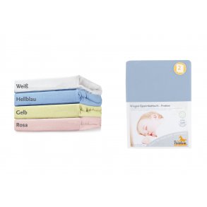 Pinolino Strklagen til Vugge, Bedside Crib og Barnevogn (2 stk.), Frotté/Lys Bl