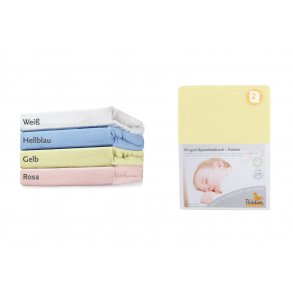 Pinolino Strklagen til Vugge, Bedside Crib og Barnevogn (2 stk.), Frotté/Gul