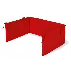 Pinolino Bed Bumper for Cot 165x28cm, Terry / Red