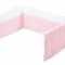Pinolino Bed Bumper for Cot 165x28cm, Vichy Caro / Pink