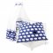 Pinolino Textile Equipment for Cot 4 parts, Happy Sheep/ Blue