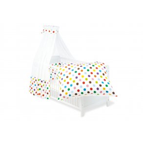 Pinolino Textile Equipment for Cot 4 parts, Dots