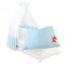 Pinolino Textile Equipment for Cot 4 parts, Glckspilz, Light Blue