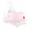 Pinolino Textile Equipment for Cot 4 parts, Glckspilz, Pink