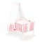 Pinolino Textile Equipment for Cradle 4 parts, Glckspilz/Pink