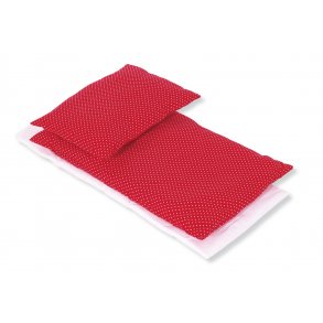 Pinolino Sengetj til dukkeseng (3 dele), Prikker/Rd