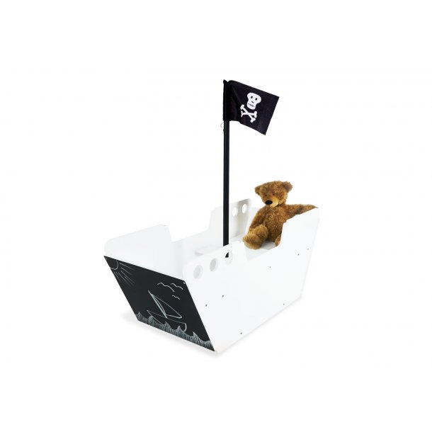 Pinolino Play Boat Bouncing Toy, White/Black with Boards