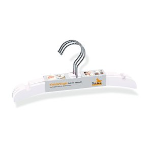 Pinolino kleshengere (3 stk), Tre / Hvit lakkert