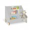 New 2020 Children's bookshelf on wheels 'Lasse', grey