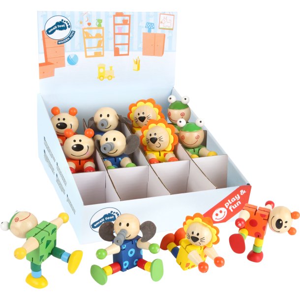 small foot Display Flexible Animals (12 pcs)