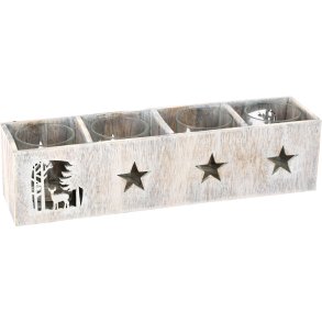 small foot Fyrfadsholder, Shabby Chic