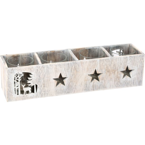 small foot Fyrfadsholder, Shabby Chic