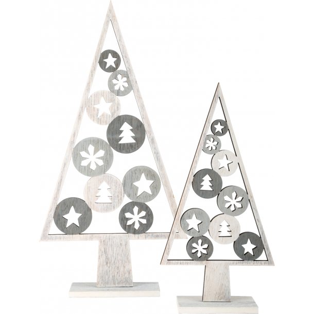 small foot Decorative Christmas Tree (2 pcs), Shabby Chic