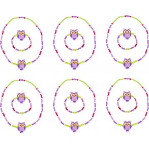 Smallfoot Jewellery with Owl Refill Set, lilac