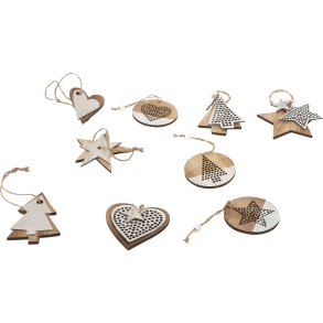 small foot Dekorationer (9 stk.), Julemotiver