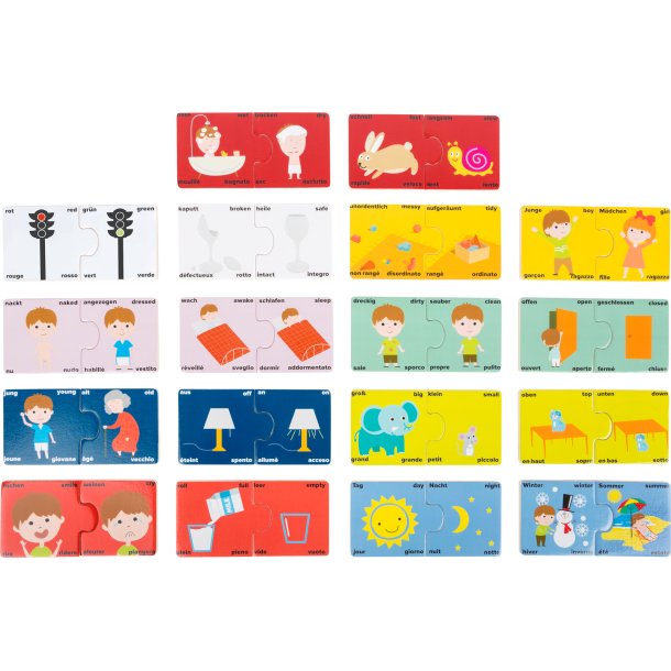 small foot Puzzle, Learn about Opposites