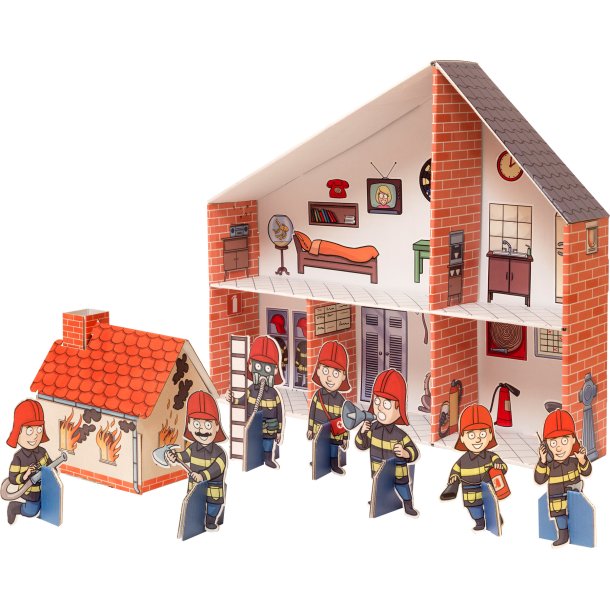 small foot Fire station / Doll house in Pap