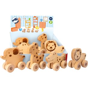 Small foot Display Safari Natural Push-along Animals