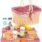 small foot Picnic basket with breakfast