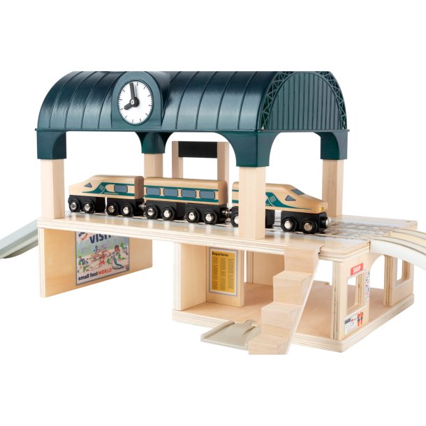 small foot Two-Floor Train Station with Accessories