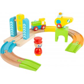 small foot Togbane med Helikopter, Junior