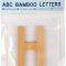 small foot ABC Bogstav H, Bambus