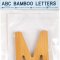 small foot ABC Bogstav M, Bambus
