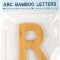 small foot ABC Bogstav R, Bambus