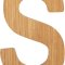 small foot ABC Letter S, Bamboo