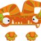 small foot ABC Bogstav Monster Woody, Bambus