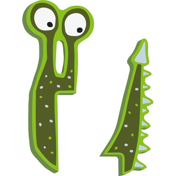 small foot ABC Bogstav Monster Clooney, Bambus