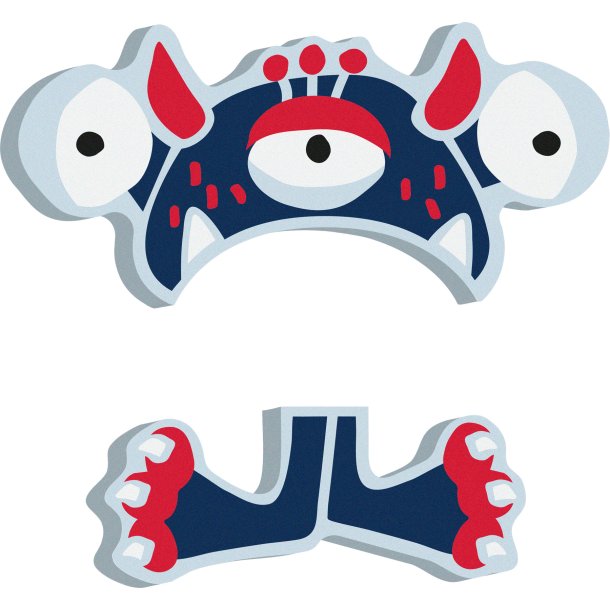 small foot ABC Bogstav Monster Al, Bambus