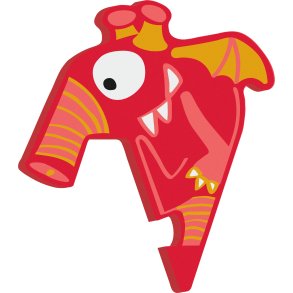 small foot ABC Bogstav Monster Gerard, Bambus