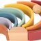 small foot Rainbow Building Blocks 