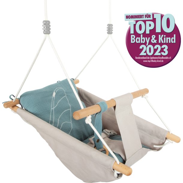 small foot Babygynge med pude, Seaside