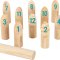 small foot Kubb Viking Game with Numbers, Active