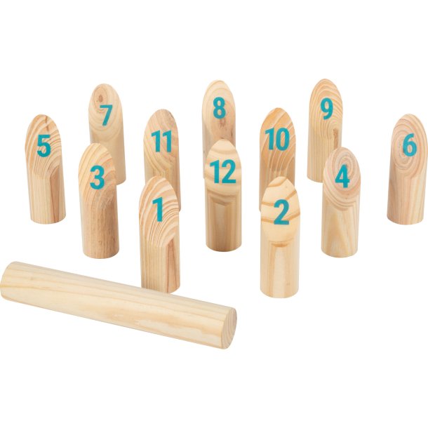 small foot Kubb Viking Game with Numbers, Active