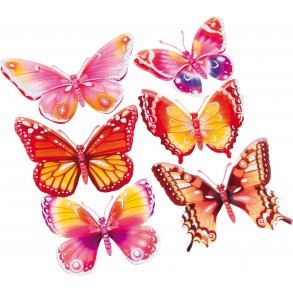 Legler Sticker (6 stk.), Sommerfugle
