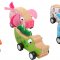 Smallfoot Pull-back Animals Display