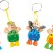 small foot Display Keyrings (24 pcs.), Flexible Animals