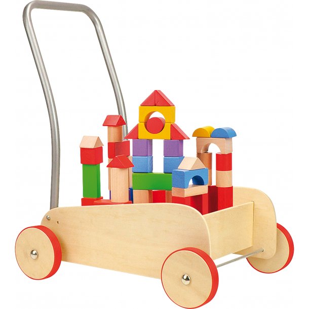 Wooden walker clearance with bricks