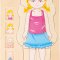 small foot Puzzle in layers, Anatomy/Girl