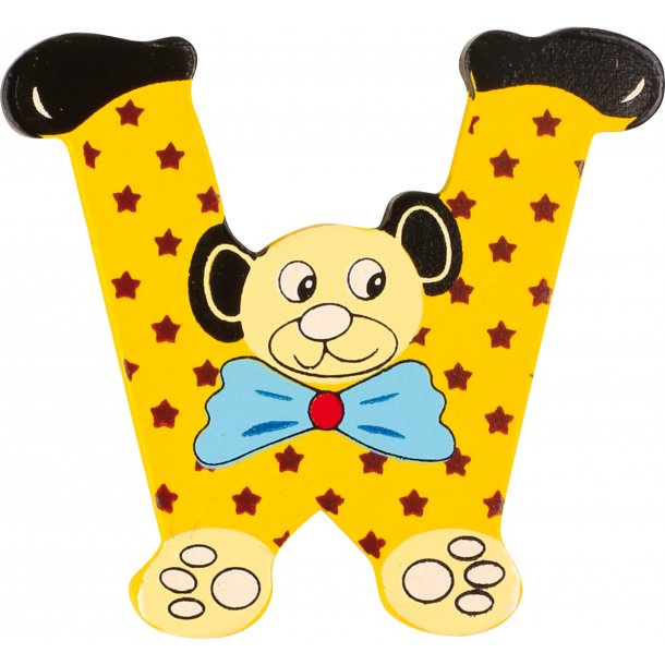 small foot Wooden-Letter W, Bear