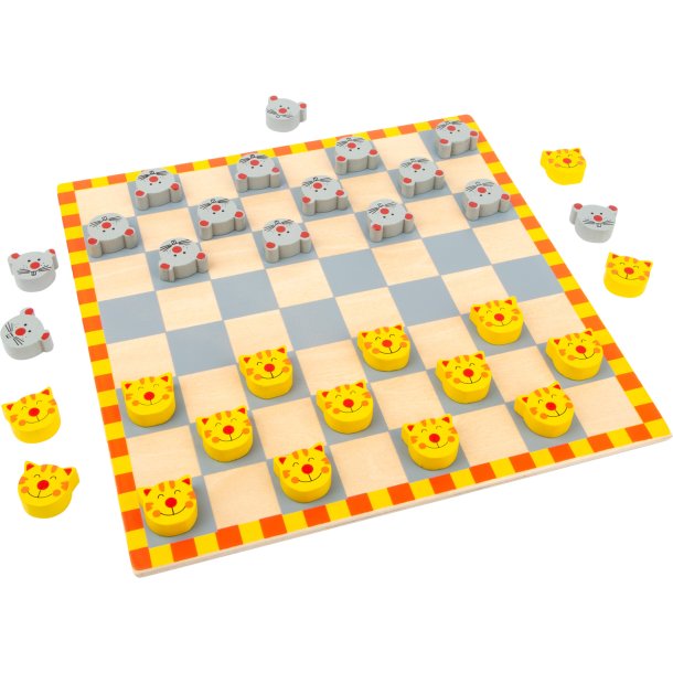 small foot Checkers, Mouse and Cat