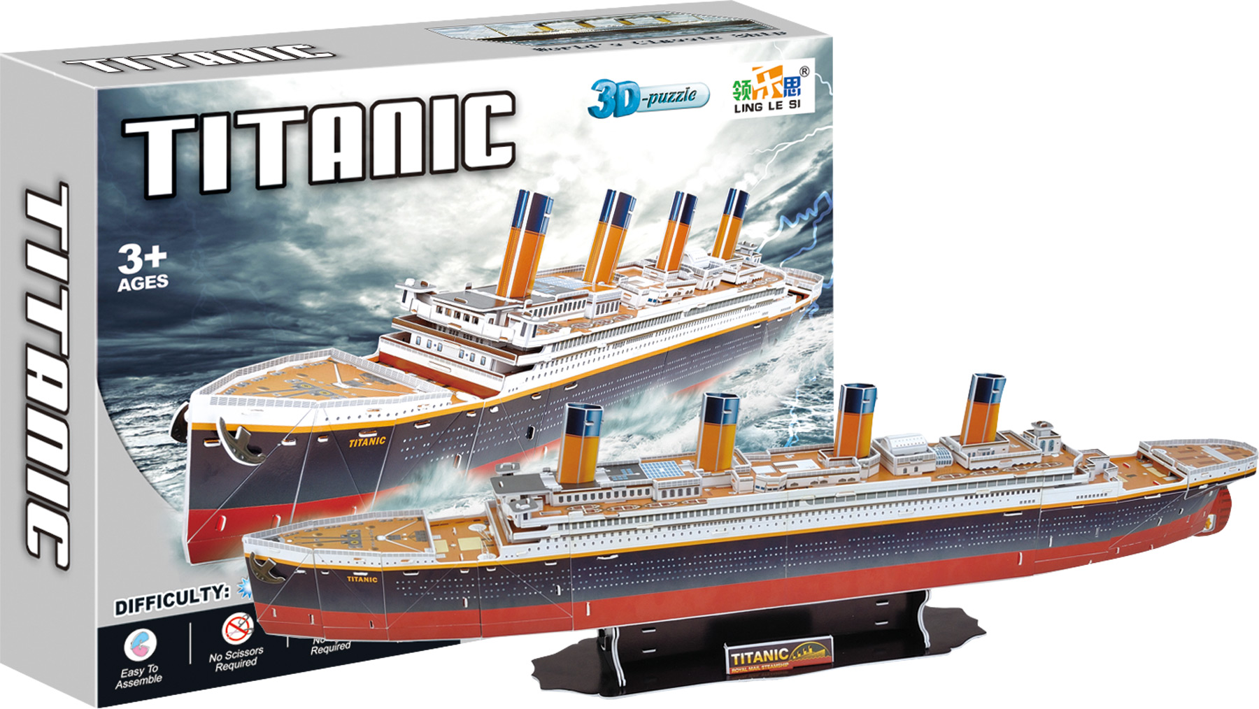 small foot 3D Puzzle, Titanic - Puzzle and games - Import for Kids ApS